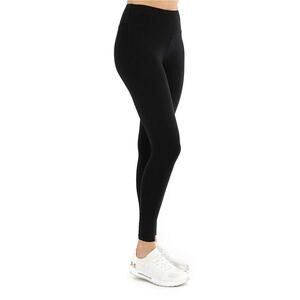 Teez-Her Black Tummy  Control Everyday Essential Crop Leggings Women's Small